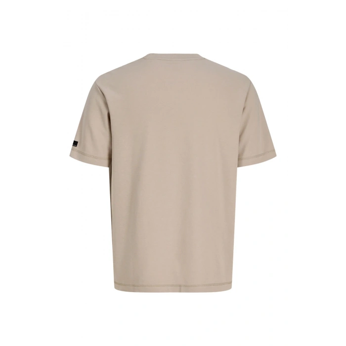 Jack&Jones 12289962 0 Yaka Erkek Tshirt - Toprak