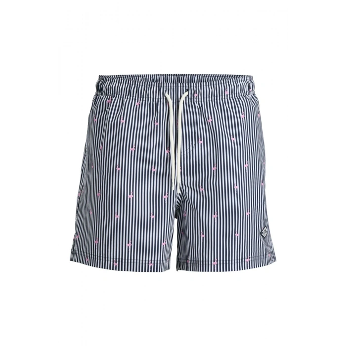Jack&Jones 12291425 Erkek Sort - Lacivert Cizg