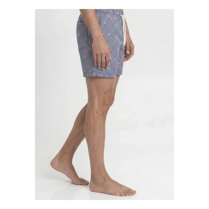 Jack&Jones 12291425 Erkek Sort - Lacivert Cizg