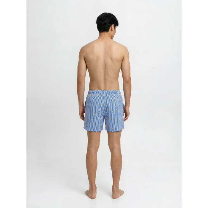 Jack&Jones 12291425 Erkek Sort - Mavi Cizgili