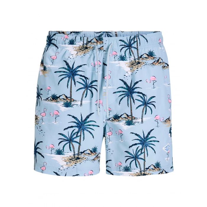 Jack&Jones 12291426 Erkek Deniz Sort - Indigo Desenli