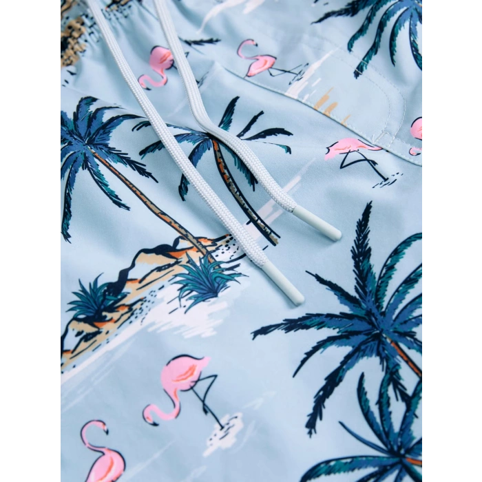 Jack&Jones 12291426 Erkek Deniz Sort - Indigo Desenli