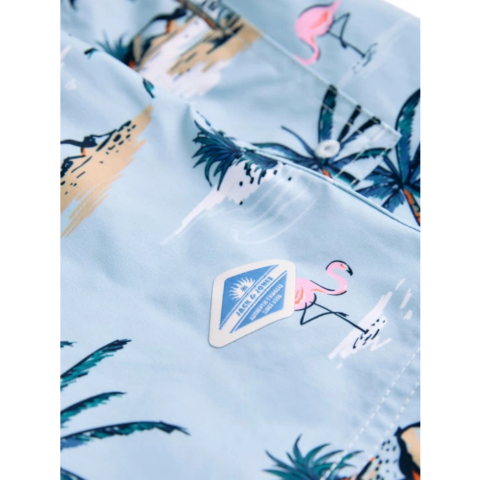 Jack&Jones 12291426 Erkek Deniz Sort - Indigo Desenli