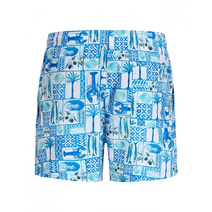 Jack&Jones 12291426 Erkek Deniz Sort - Mavi Desenli