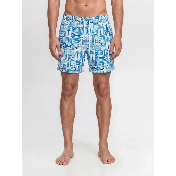Jack&Jones 12291426 Erkek Deniz Sort - Mavi Desenli