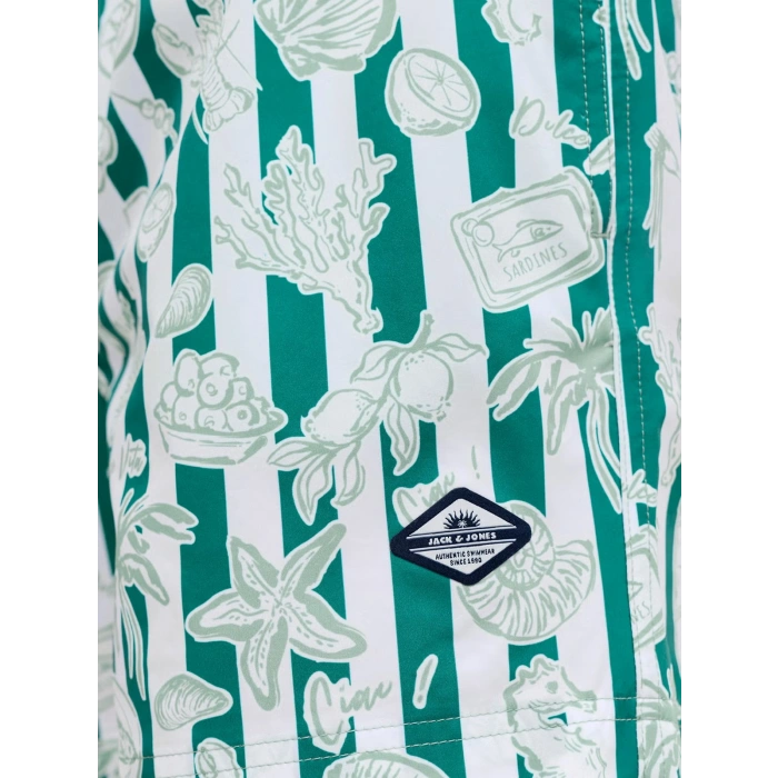 Jack&Jones 12291426 Erkek Deniz Sort - Yesil Desenli