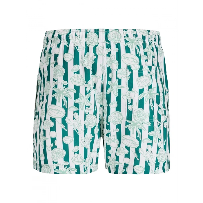 Jack&Jones 12291426 Erkek Deniz Sort - Yesil Desenli