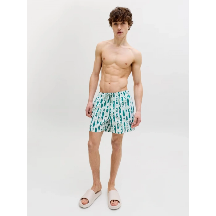 Jack&Jones 12291426 Erkek Deniz Sort - Yesil Desenli