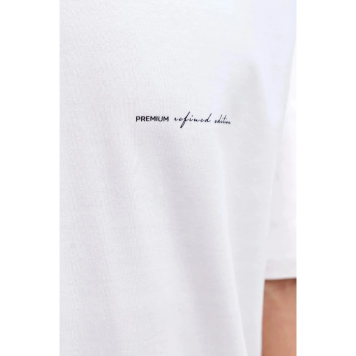 Jack&jones 12292397 0 Yaka Erkek Tshirt - Beyaz