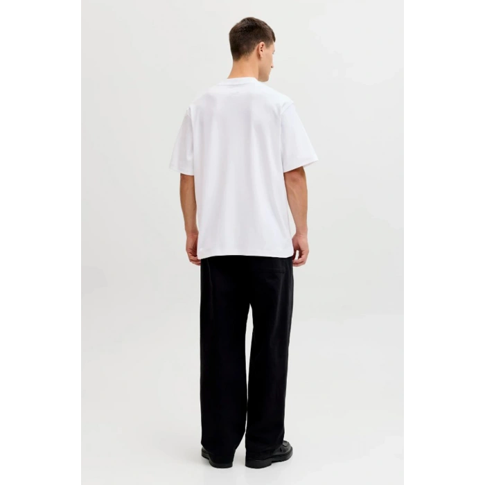 Jack&jones 12292397 0 Yaka Erkek Tshirt - Beyaz