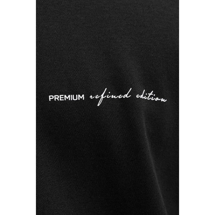 Jack&jones 12292397 0 Yaka Erkek Tshirt - Siyah