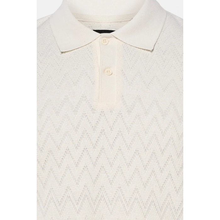 Jack&jones 12293000 Yakali Erkek Tshirt - Krem