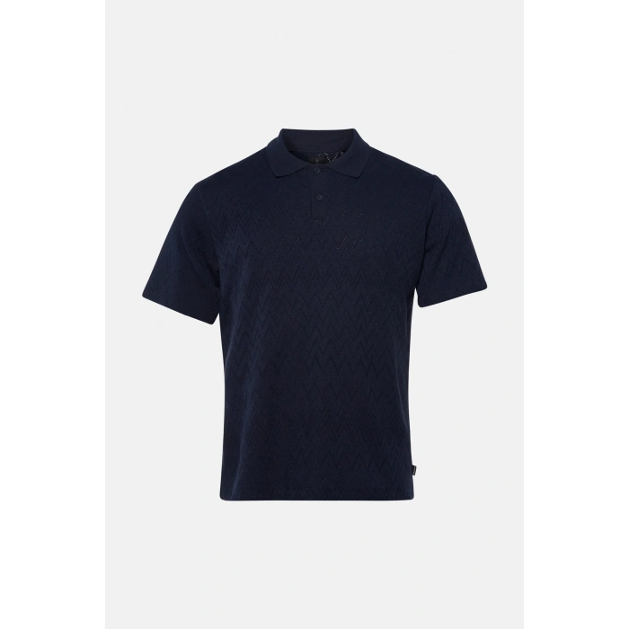 Jack&jones 12293000 Yakali Erkek Tshirt - Lacivert