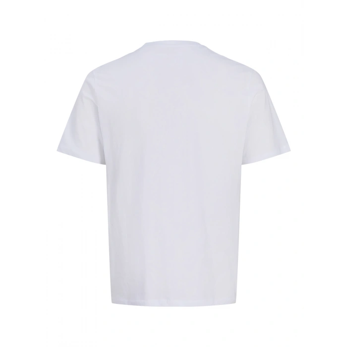 Jack&jones 12297891 0 Yaka Erkek Tshirt - Beyaz
