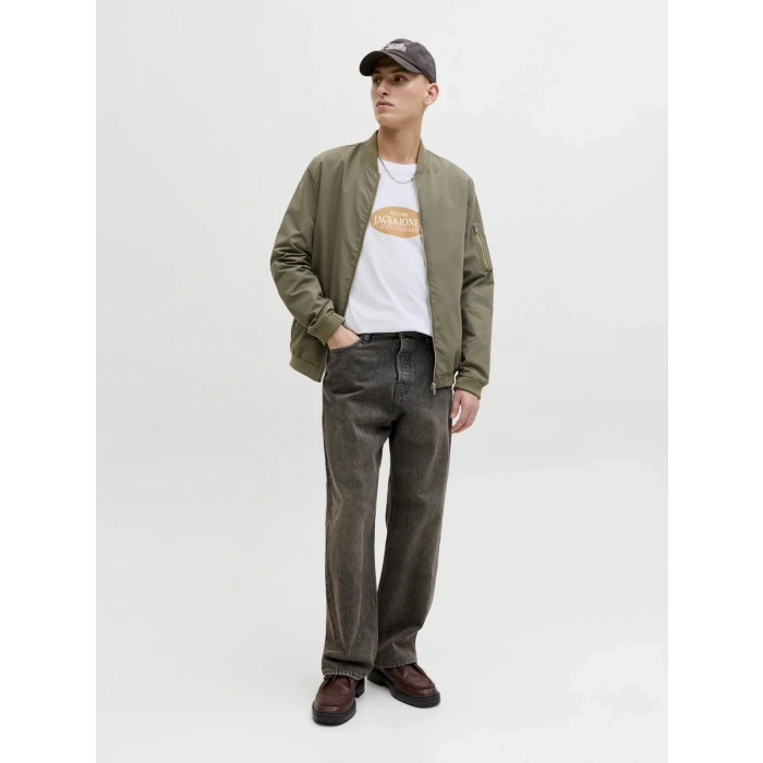 Jack&jones 12297891 0 Yaka Erkek Tshirt - Beyaz
