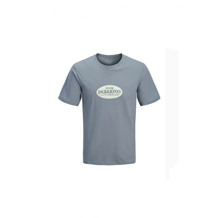 Jack&jones 12297891 0 Yaka Erkek Tshirt - Indigo