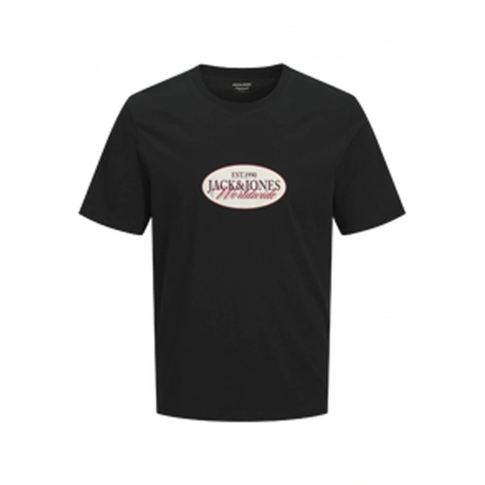 Jack&jones 12297891 0 Yaka Erkek Tshirt - Siyah