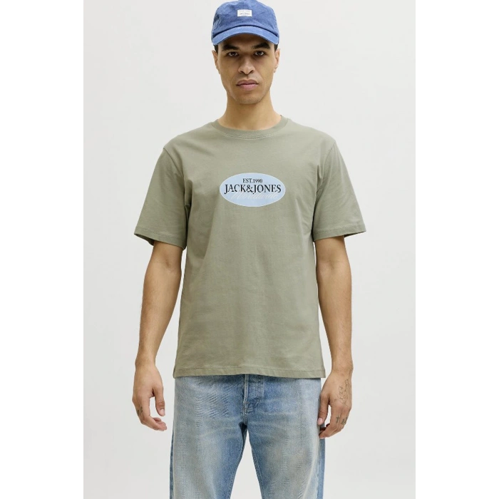 Jack&jones 12297891 0 Yaka Erkek Tshirt - Yesil