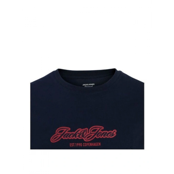 Jack&jones 12297893 0 Yaka Erkek Tshirt - Lacivert