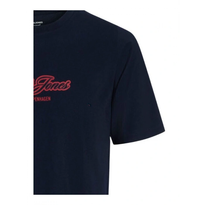 Jack&jones 12297893 0 Yaka Erkek Tshirt - Lacivert