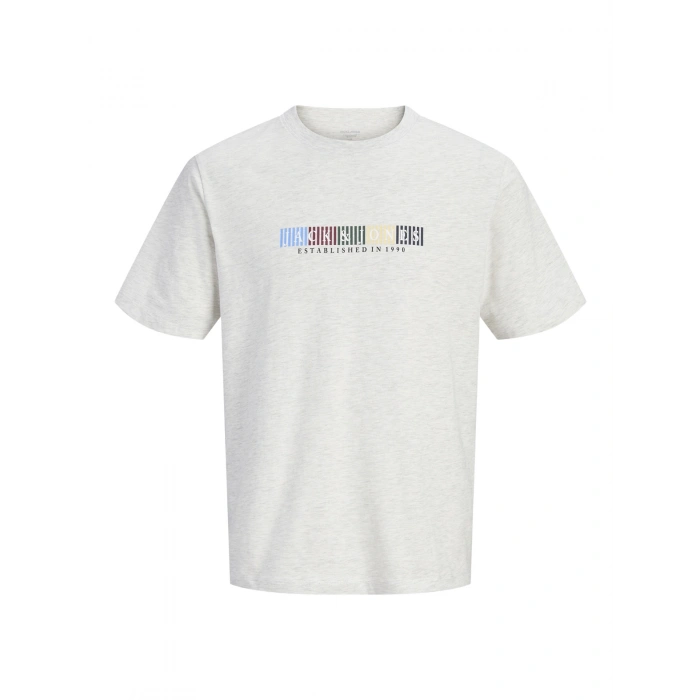 Jack&jones 12297899 0 Yaka Erkek Tshirt - Gri