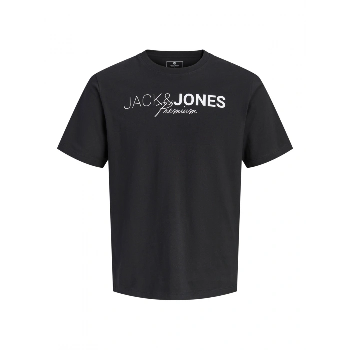 Jack&Jones 12298018 0 Yaka Erkek Tshirt - Siyah