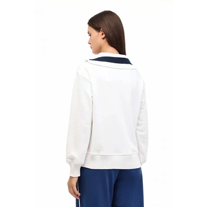 Kinetix 17rex Bts-k13 Yarim Fermuarli Kadin Sweat - Ekru