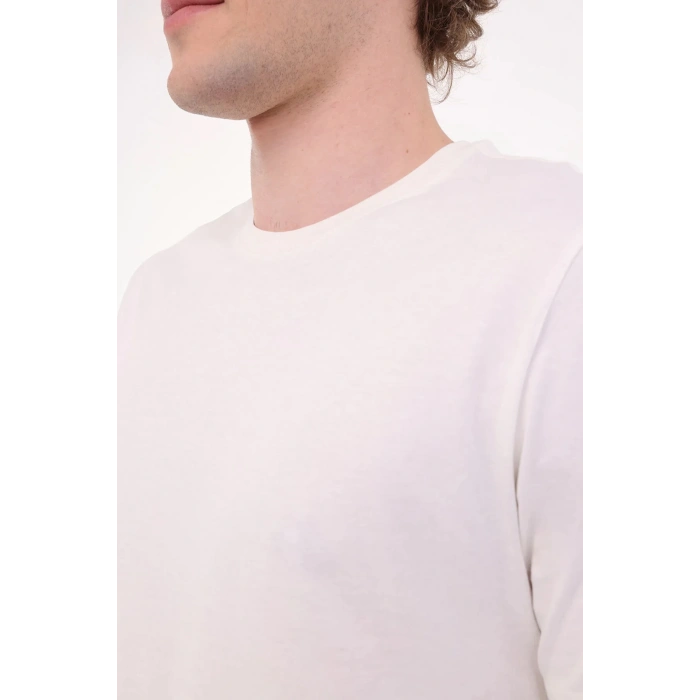 Kinetix Pam C 11sn220 0 Yaka Erkek Tshirt - Beyaz