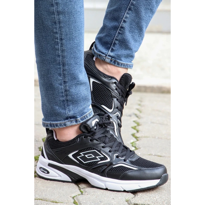 Lotto Athens Erkek Ayakkabi - Siyah Beyaz