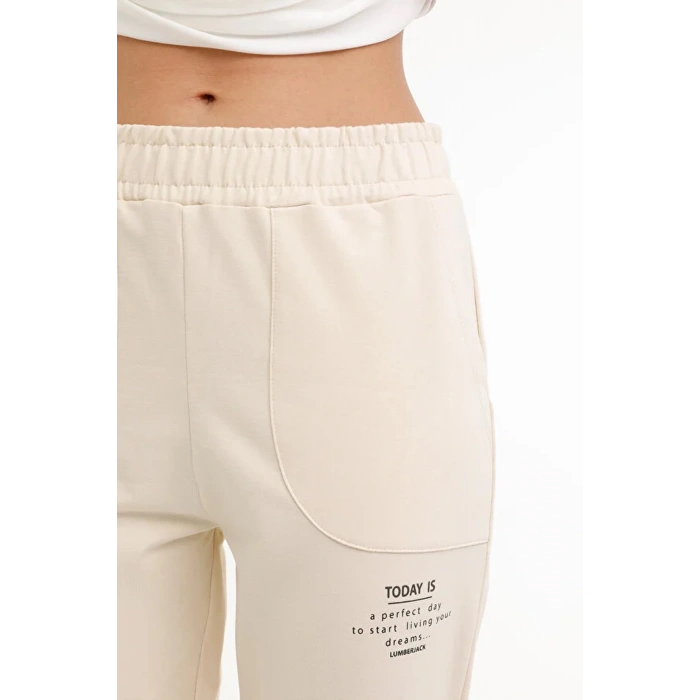 Lumberjac Today Is Yazili 22ct1170 Kadin Esofman Alti - Bej