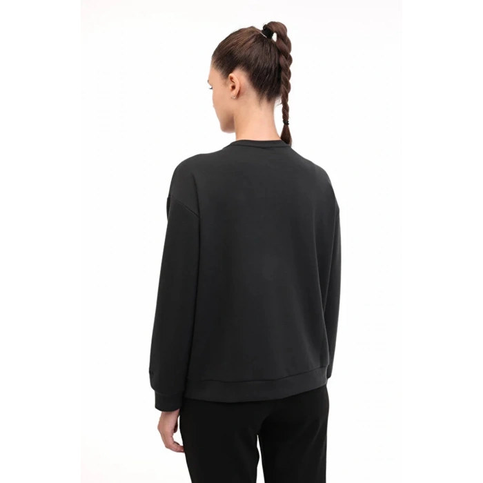 Lumberjack 16alice-c Ck97 0 Yaka Kadin Sweat - Antrasit