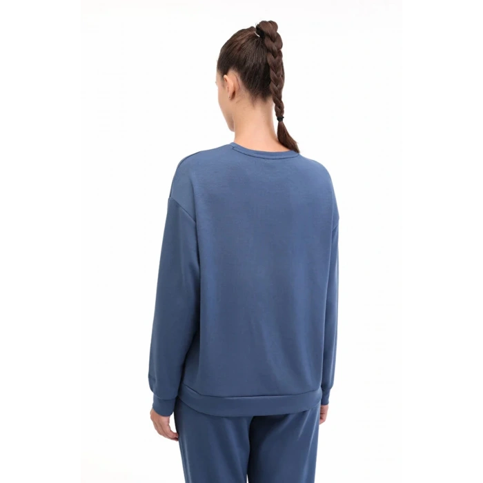 Lumberjack 16alice-c Ck97 0 Yaka Kadin Sweat - Indigo