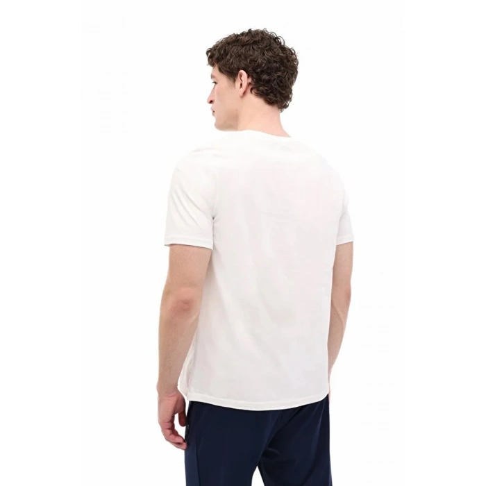 Lumberjack Bera 11trv38 0 Yaka Erkek Tshirt - Ekru