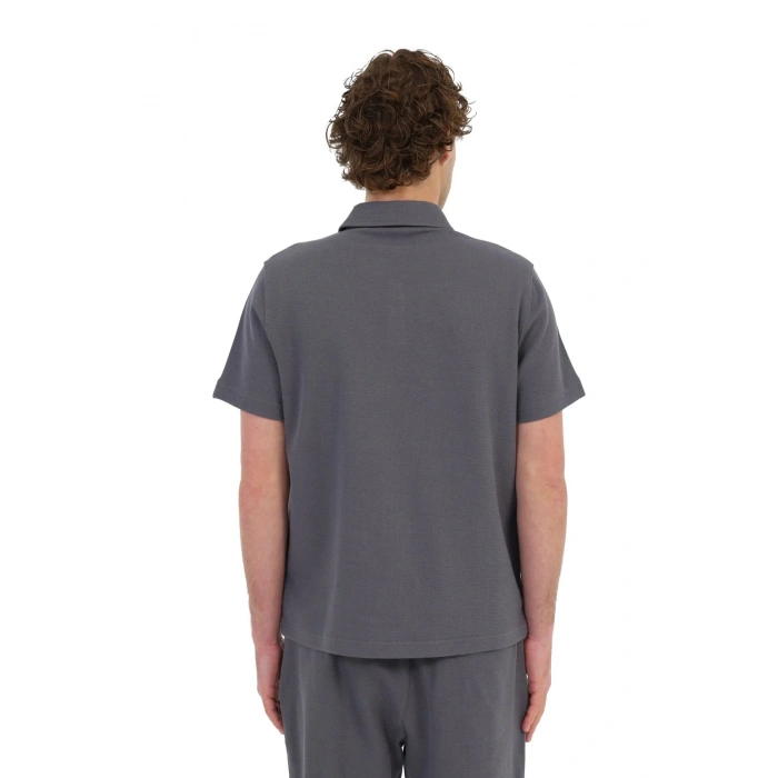 Lumberjack Boone 12bs103 Yakali Erkek Tshirt - Antrasit