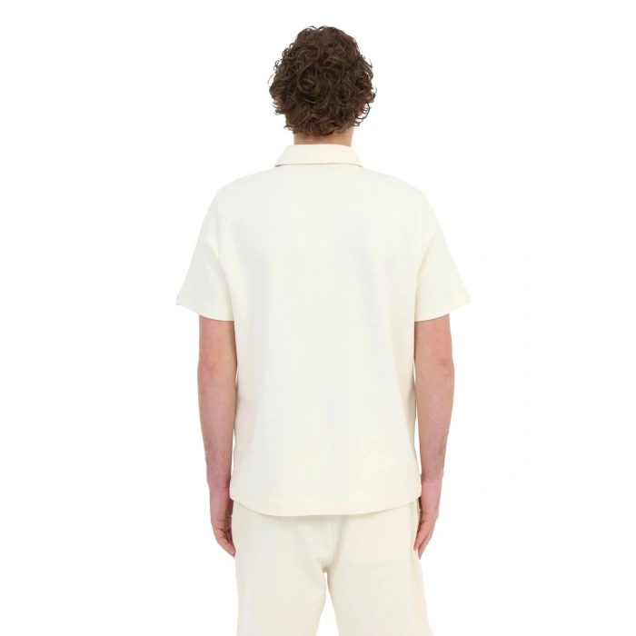 Lumberjack Boone 12bs103 Yakali Erkek Tshirt - Ekru