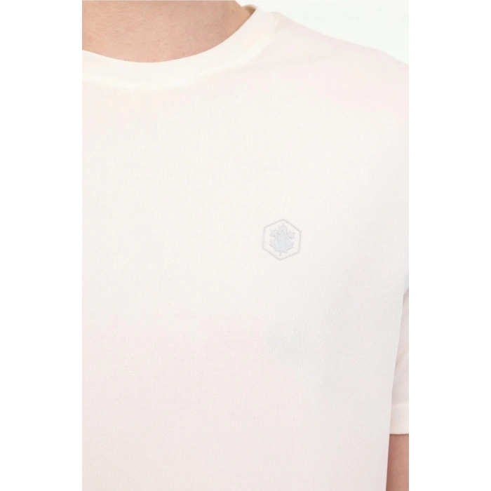 Lumberjack Ct100 0 Yaka Erkek Tshirt - Kirik Beyaz