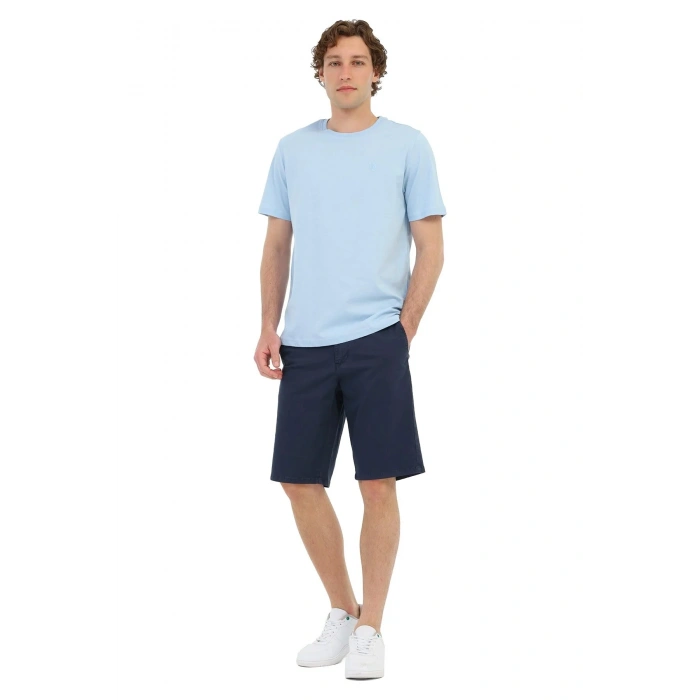 Lumberjack Ct102 0 Yaka Erkek Tshirt - Acik Mavi