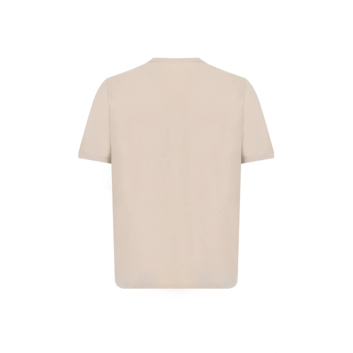Lumberjack Ct102 0 Yaka Erkek Tshirt - Bej