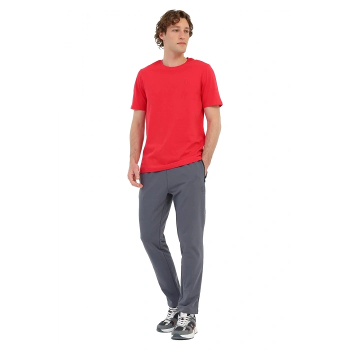 Lumberjack Ct102 0 Yaka Erkek Tshirt - Kirmizi