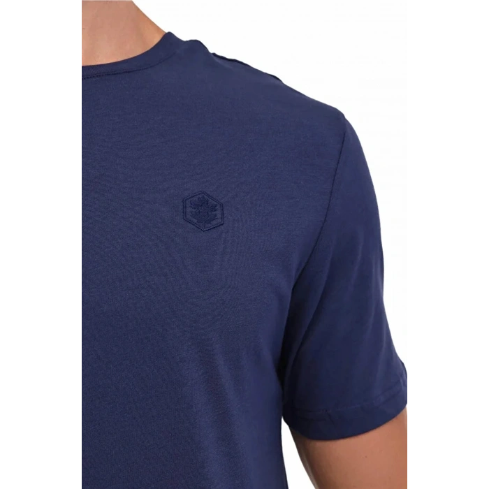 Lumberjack Ct102 0 Yaka Erkek Tshirt - Lacivert