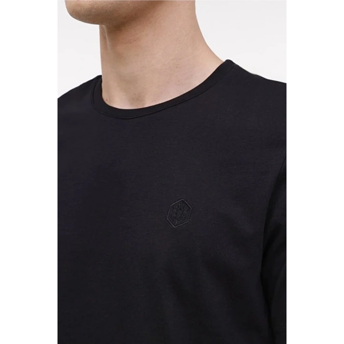 Lumberjack Ct102 0 Yaka Erkek Tshirt - Siyah