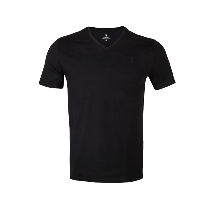 Lumberjack Ct106 V Yaka Erkek Tshirt - Siyah