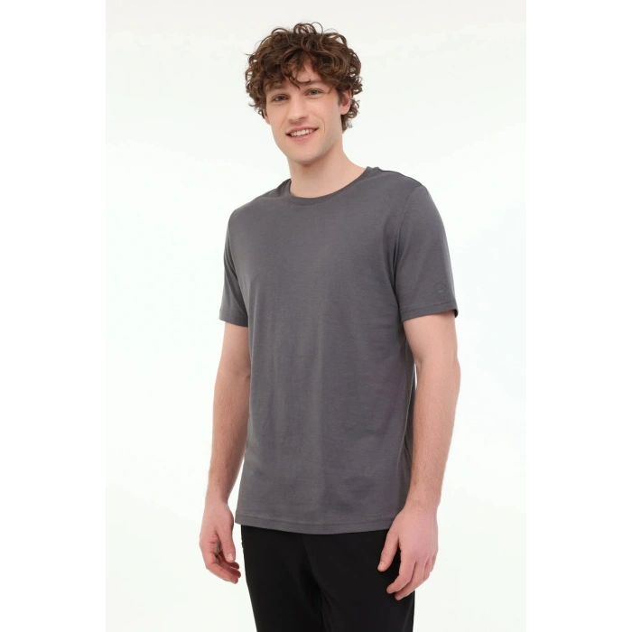 Lumberjack Ct110 0 Yaka Erkek Tshirt - Antrasit