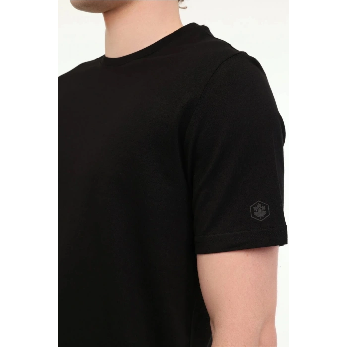 Lumberjack Ct110 0 Yaka Erkek Tshirt - Siyah