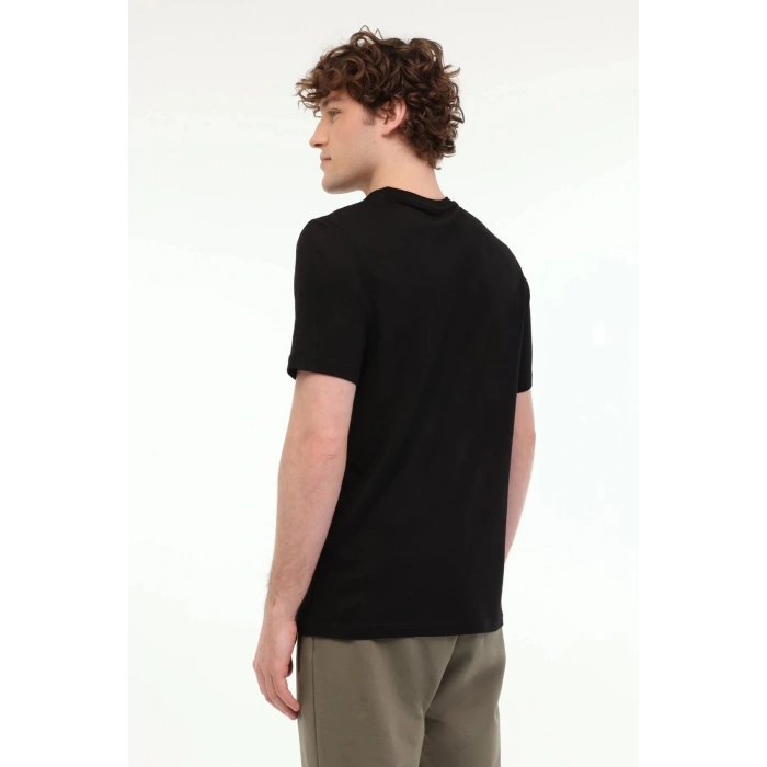 Lumberjack Ct110 0 Yaka Erkek Tshirt - Siyah