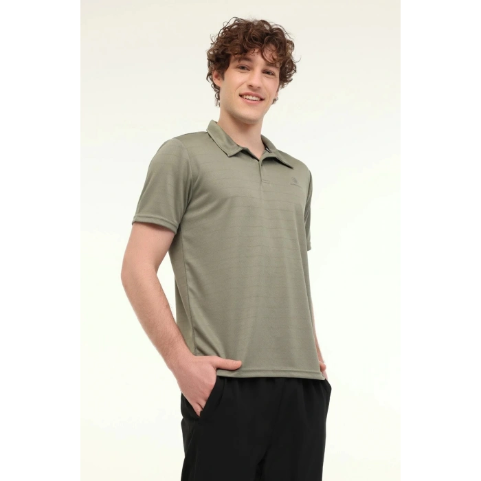 Lumberjack Ct461 Sherman Erkek Yakali Tshirt - Haki