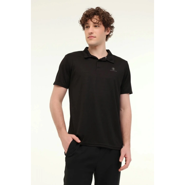 Lumberjack Ct461 Sherman Erkek Yakali Tshirt - Siyah