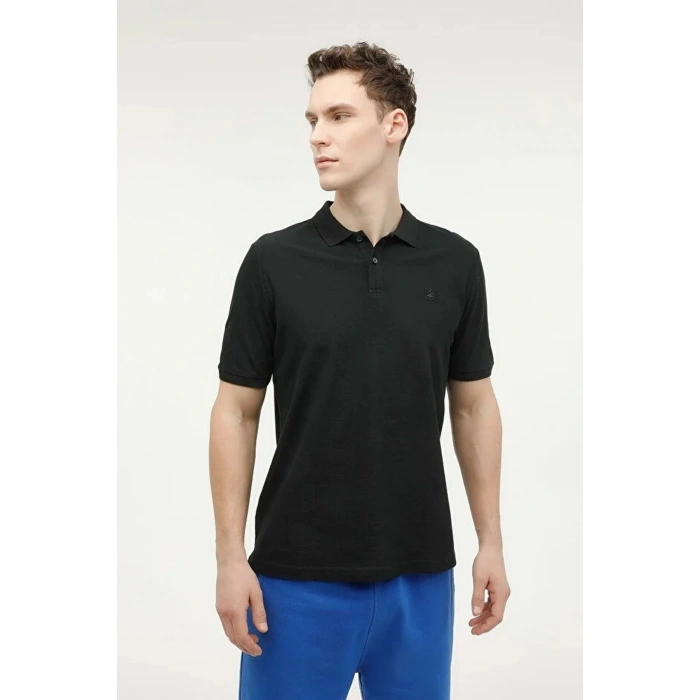 Lumberjack Ct953 Yakali Erkek Tshirt - Siyah