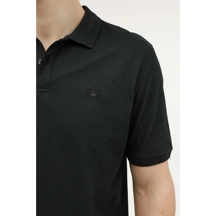 Lumberjack Ct953 Yakali Erkek Tshirt - Siyah