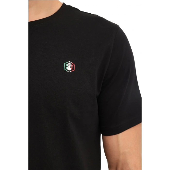 Lumberjack Dex Itl1314 0 Yaka Erkek Tshirt - Siyah